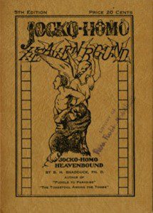 1924 pamphlet Jocko Homo Heavenbound, which later inspired the band's 1978 song, Jocko Homo.