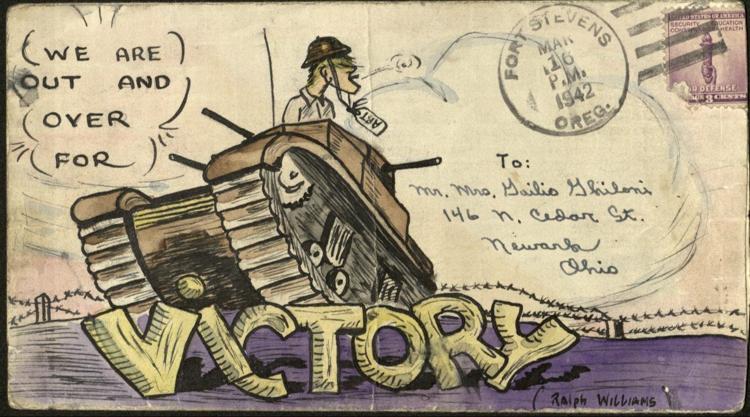Newark's Ralph Williams illustrated his letters home during World War II