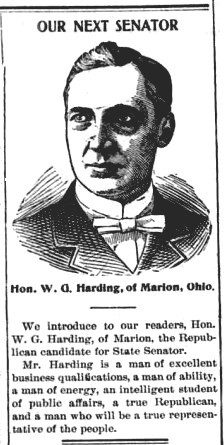 Image of Warren G. Harding in1899