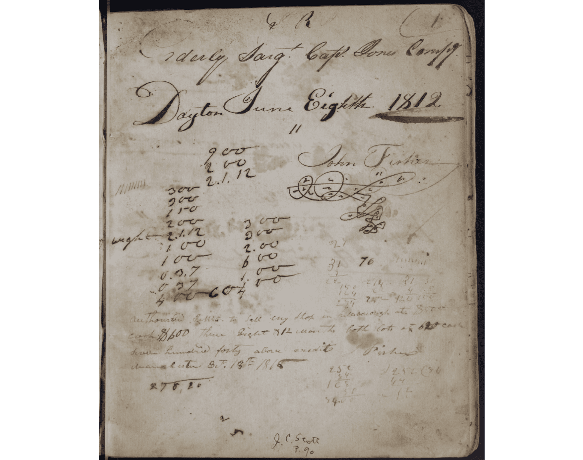 John Fisher's Ledger, c.1815-1831