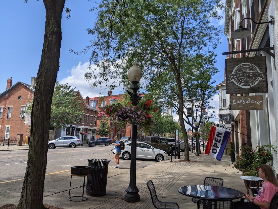 Storefront area in Downtown Chillicothe