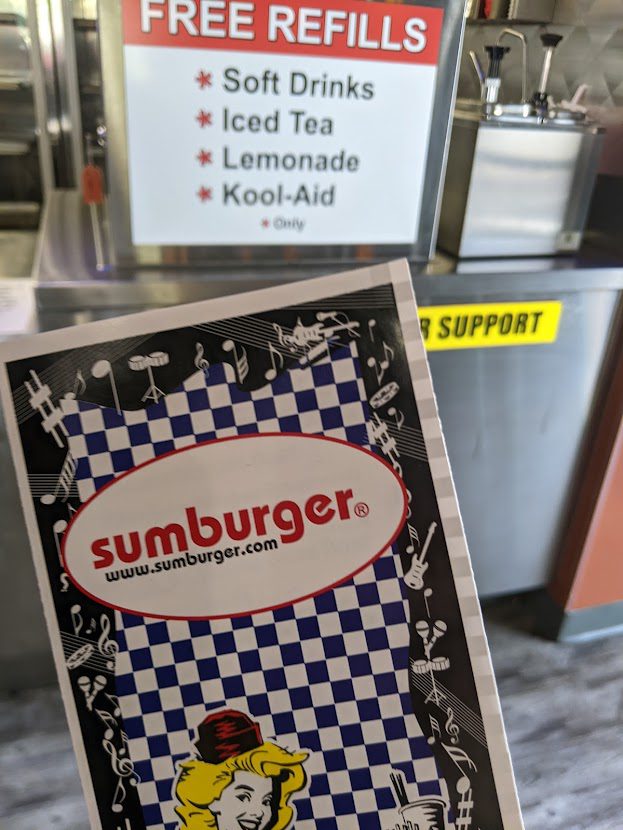 Front of Sumburger Menu