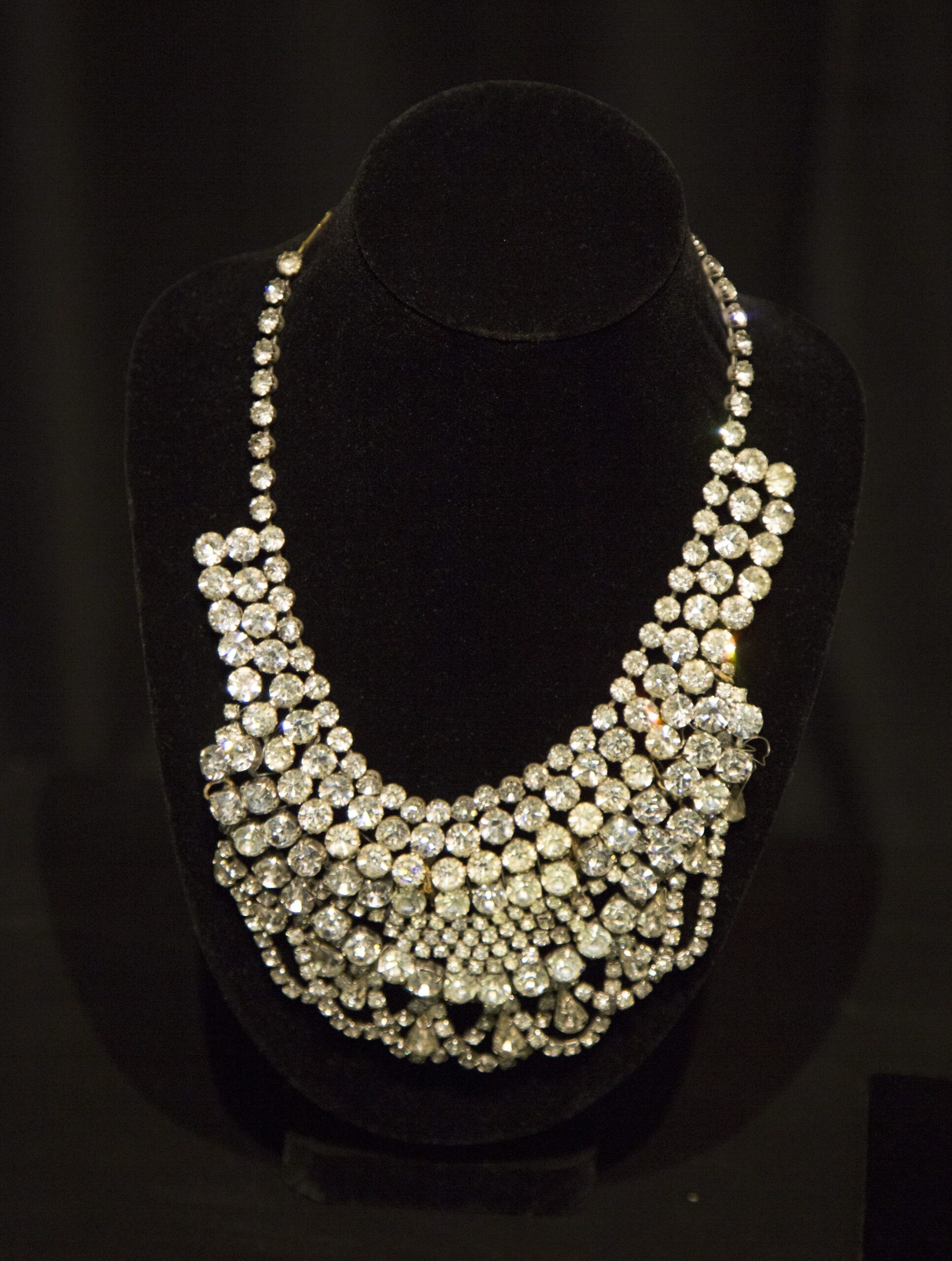 An elaborate and ornate bib style necklace.