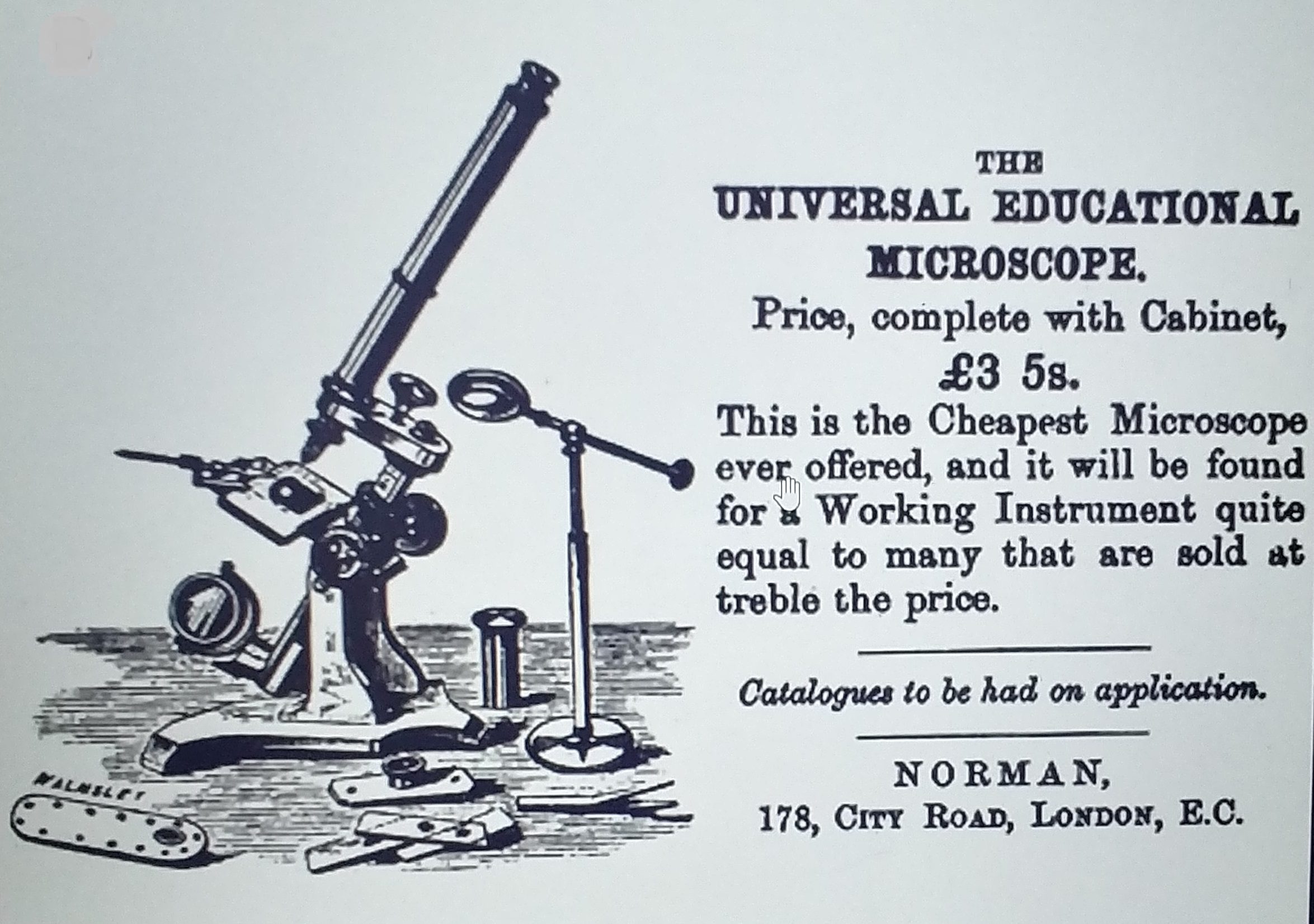 1868 advertisement for John T. Norman