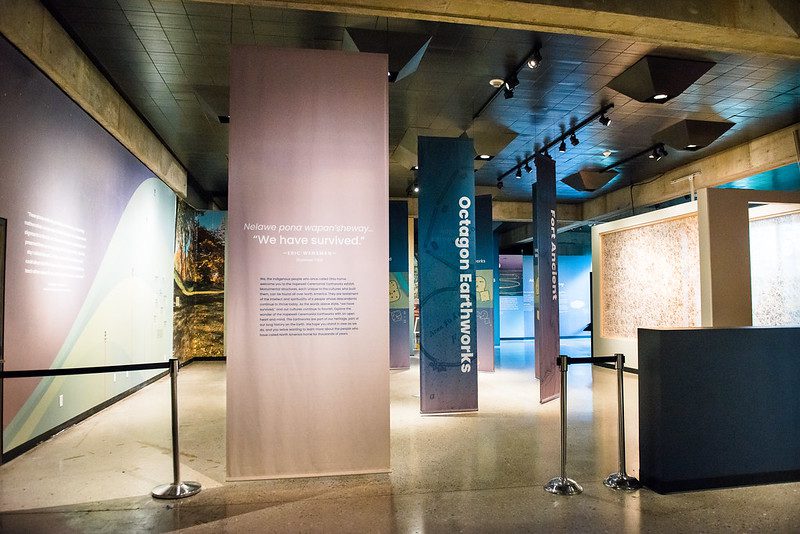 Entrance to the Indigenous Wonders of Our World Exhibit at the Ohio History Center.