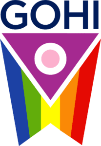 An image of the GOHI logo, featuring the word GOHI above the downward facing Ohio flag with a rainbow pattern.