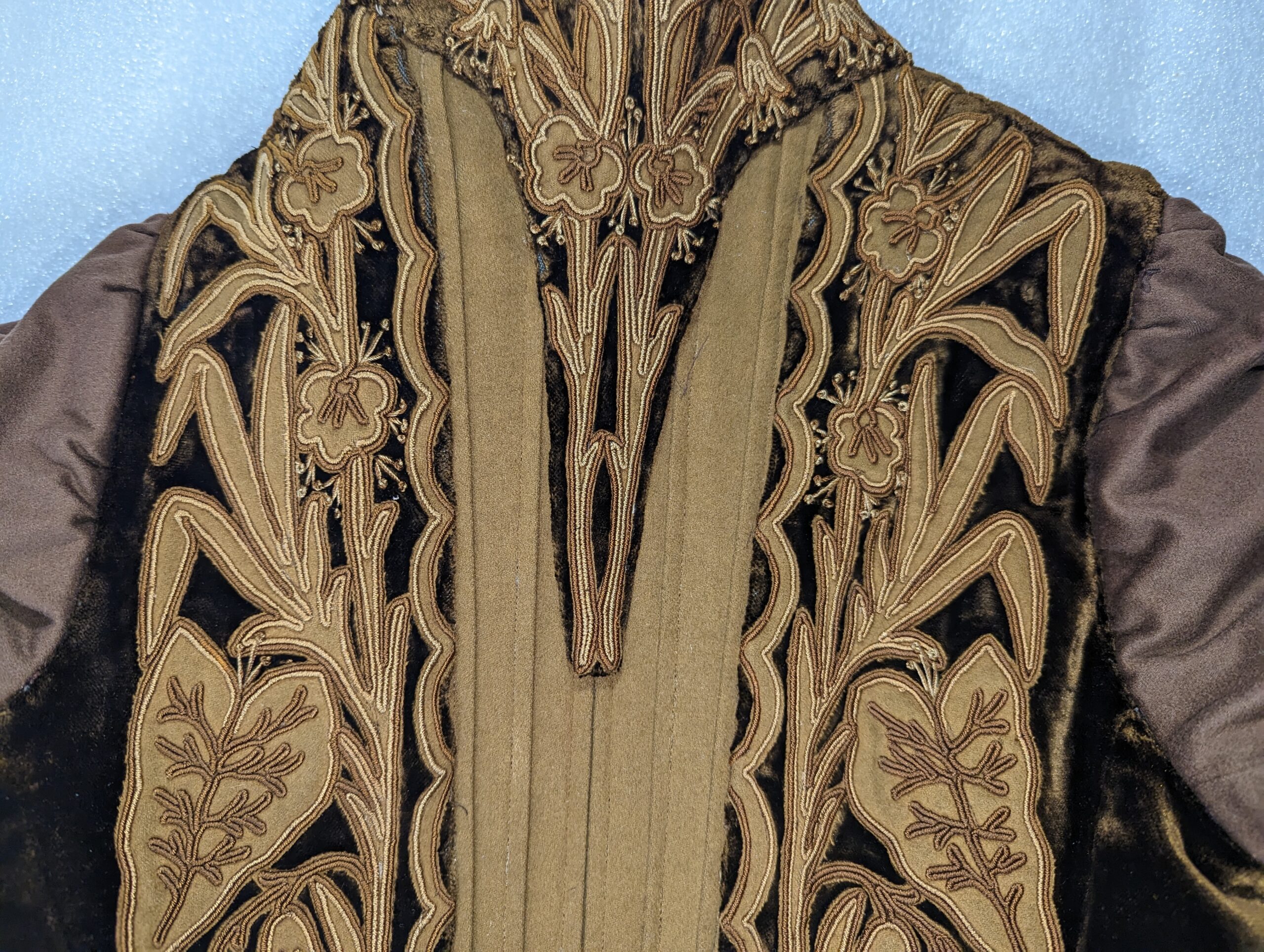 detail view of coat back