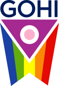 An image of the GOHI logo, featuring the word GOHI above the downward facing Ohio flag with a rainbow pattern.