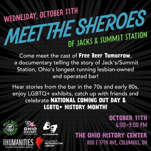 An image of a promotional poster for the "Meet the Sheroes" event