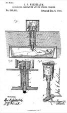 Image of "Device for Indicating Life in Buried Persons,” designed by Youngstown, Ohio, native John G. Krichbaum.