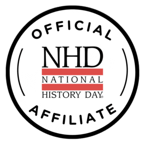 logo featuring National History Day logo in the center of a circle with the words Official Affiliate encircled around the logo.