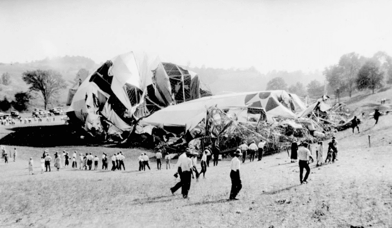 Photograph of the USS Shenandoah crash site