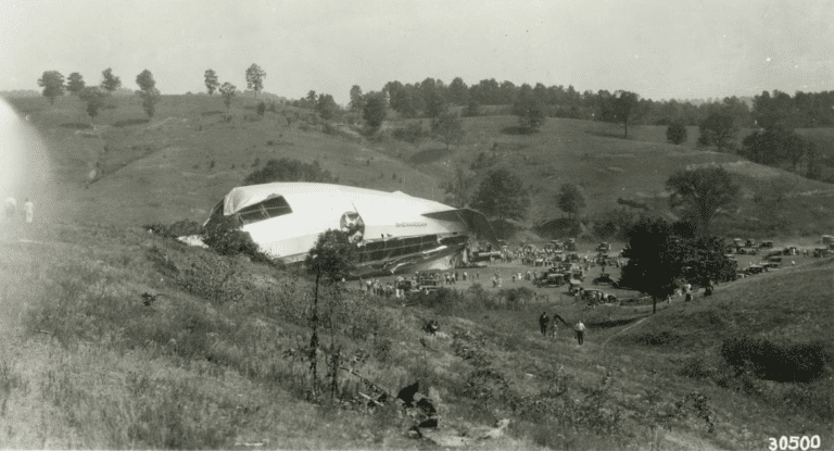 Photograph of the USS Shenandoah crash site