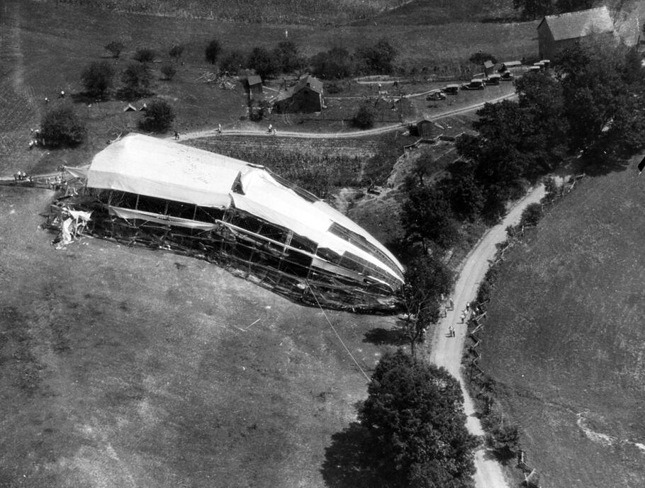 Image showing the crash of the USS Shenandoah