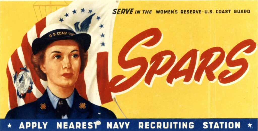 Recruitment poster for the Women's Reserve U.S. Coast Guard