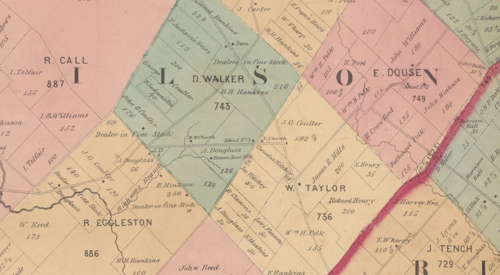1859 color map of Clinton County, Ohio, 1859