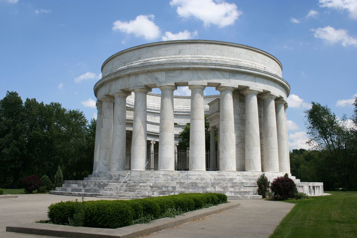 Exterior of the Harding Memorial in Marion, Ohio.