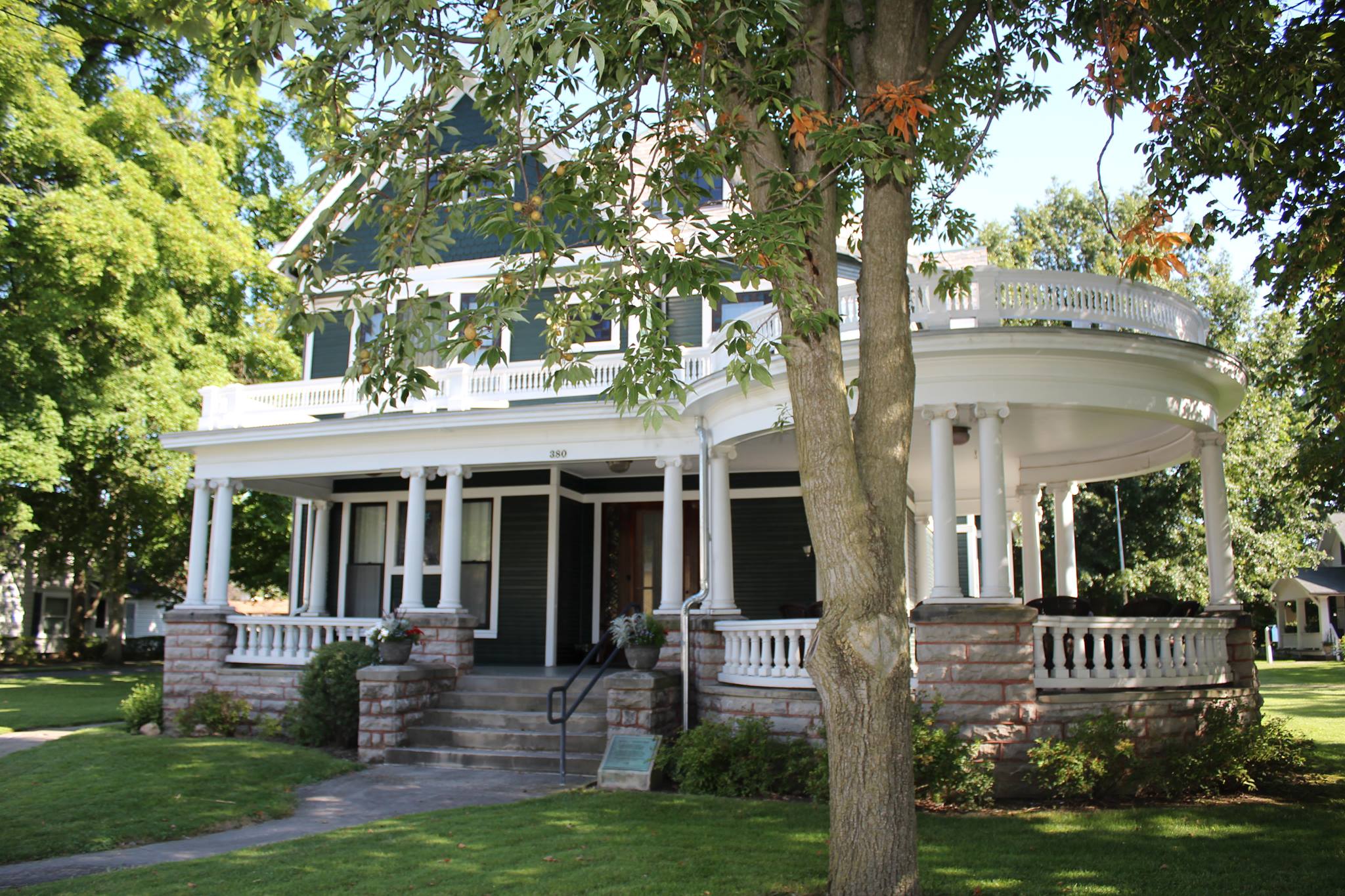 Front Exterior of Warren G Harding's Home in Marion, Ohio, circa 2020.