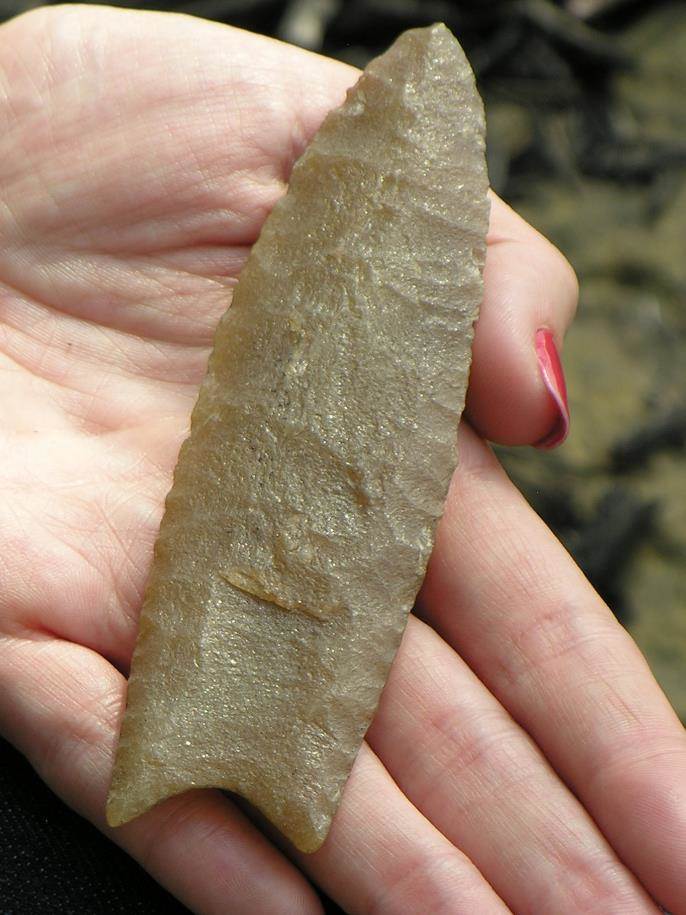 Clovis spear point -- the oldest human-made artifact in Ohio?