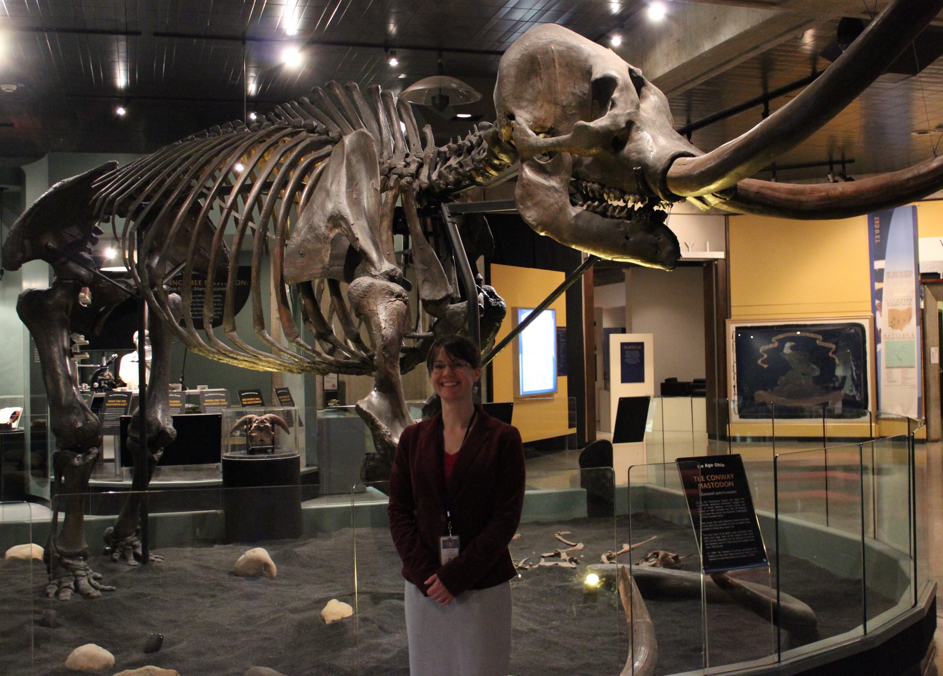 Erin Cashion, at the Conway Mastodon.