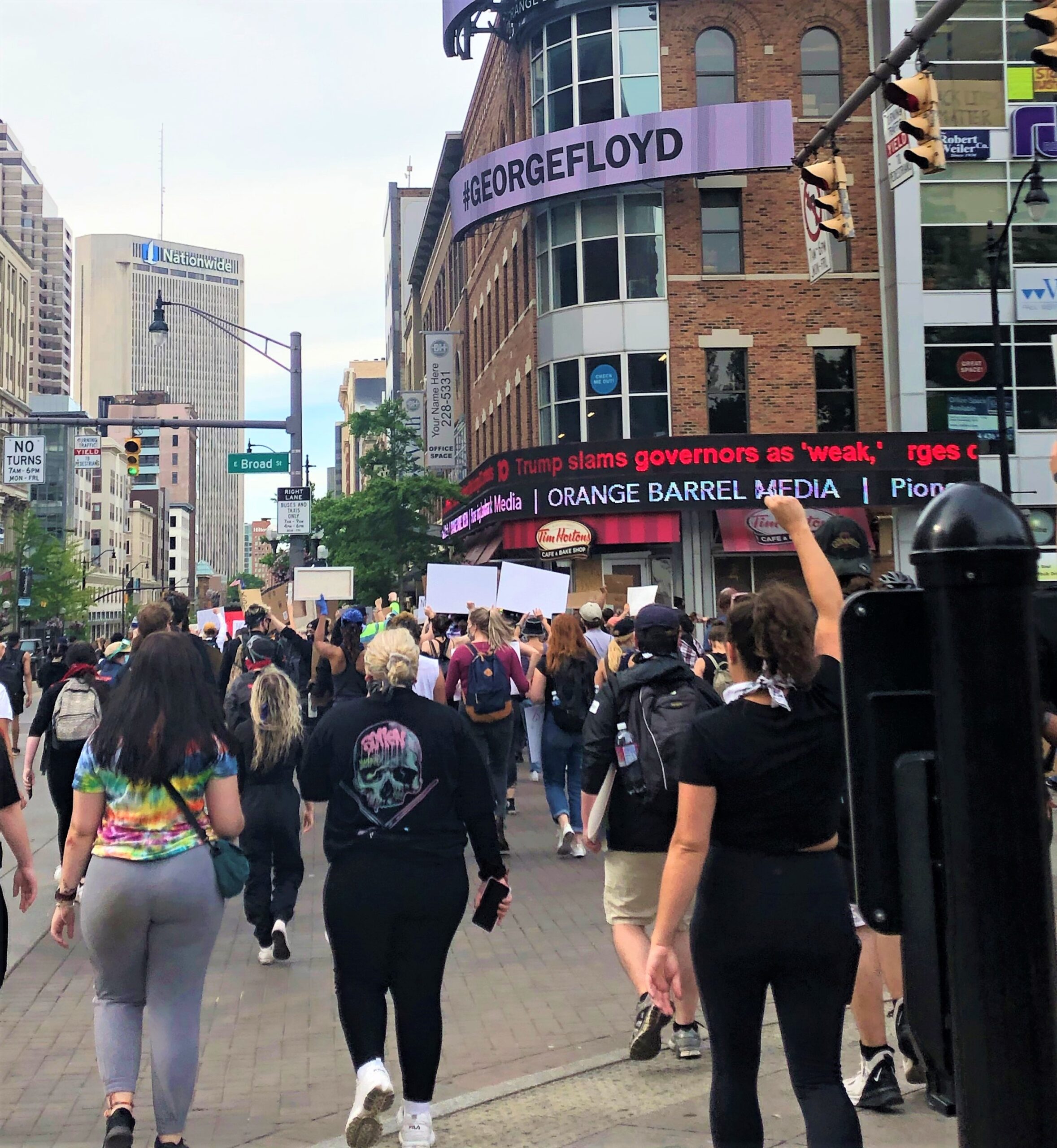 Women protest after man says they should not wear yoga pants in public, Rhode Island