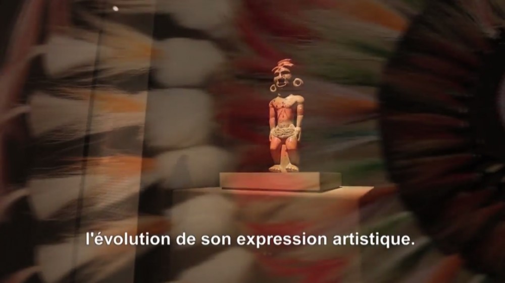 Screen grab from the Musee du Quai Branly's excellent video describing the exhibit on the Indiens des Plaines 