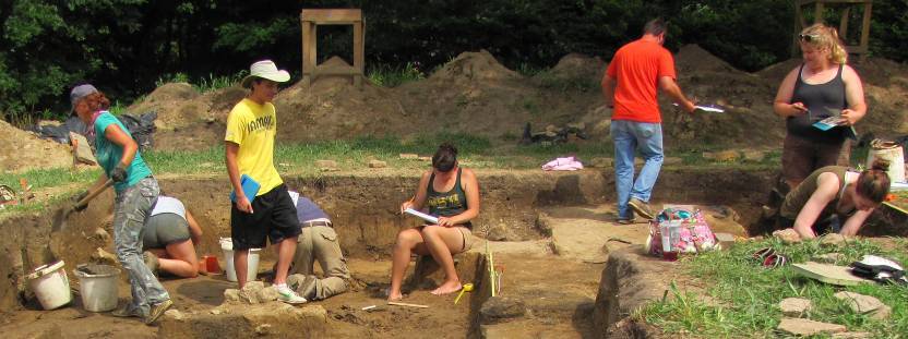 Archaeology field school at the Fort Ancient Earthworks